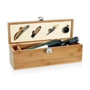 SYRAH. Conjunto para vinho em bambu, inox e ABS - Imagem 3