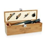 SYRAH. Conjunto para vinho em bambu, inox e ABS - Imagem 2
